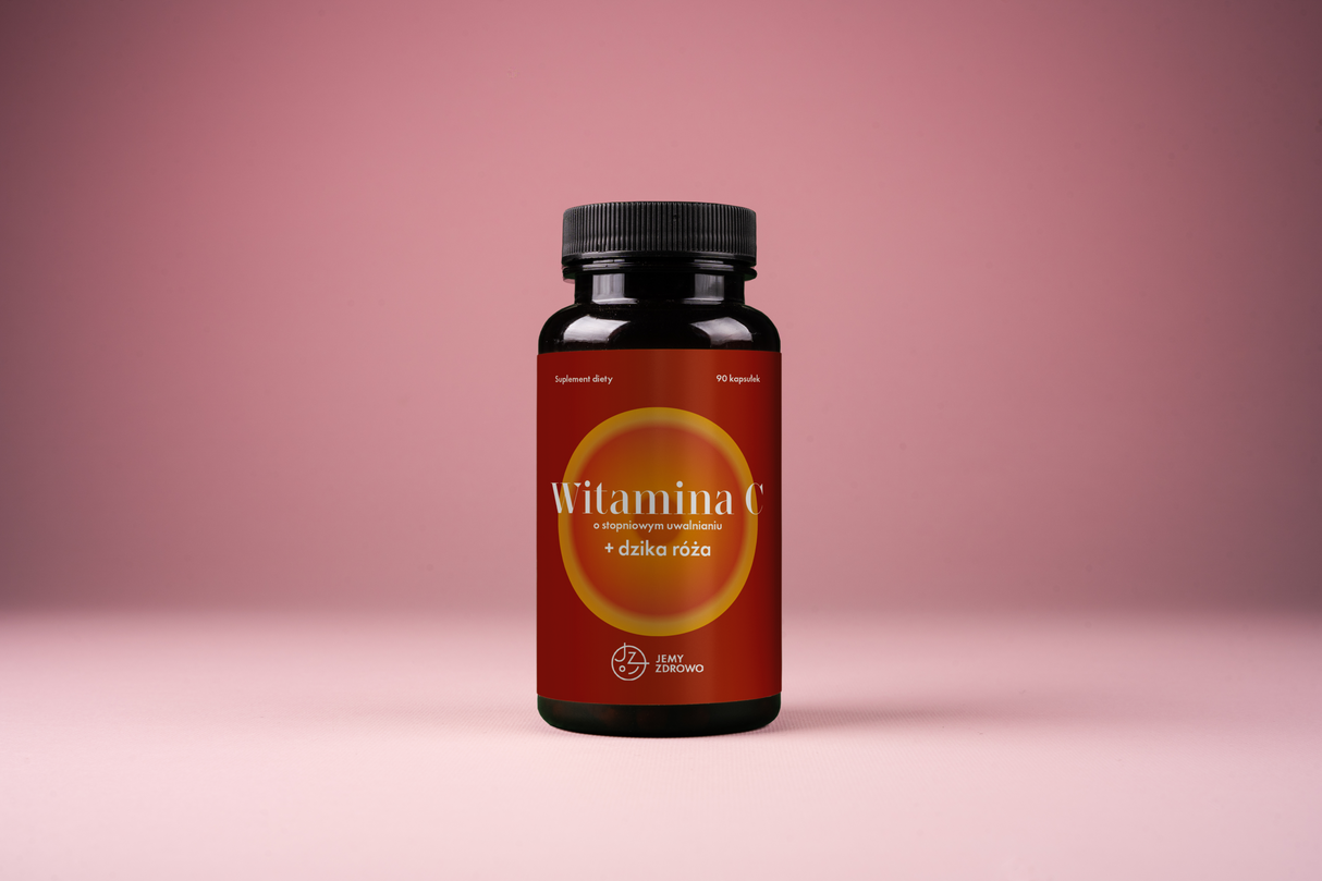 Witamina C o stopniowym uwalnianiu + dzika róża